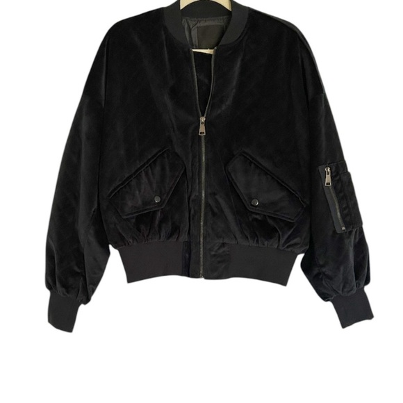 FATE by LFD Black Velour Lined Jacket Size Small - Picture 2 of 12